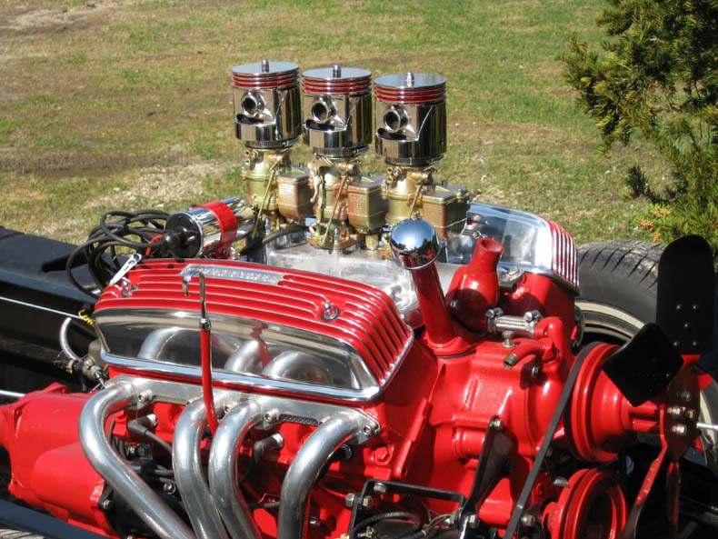 1953 ford engine closeup