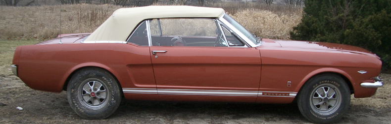 1966 mustang convertible side