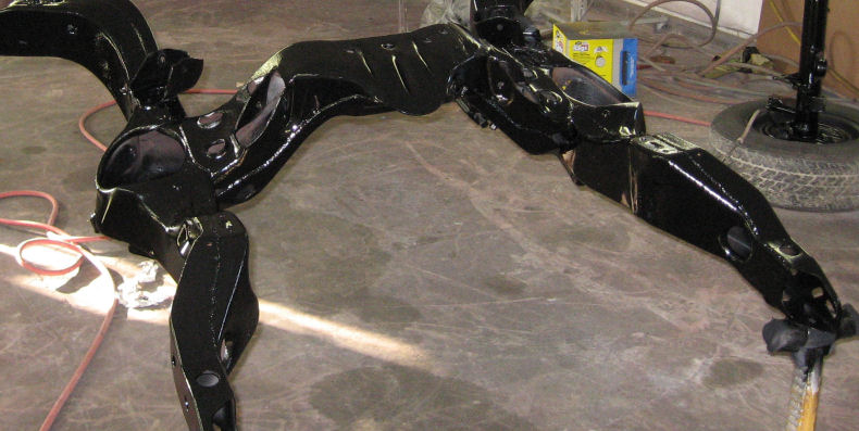 automobile painted frame